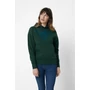 Kép 24/40 - Iqoniq Jasper újrahasznosított pamut kapucnis pulóver forest green S Unisex