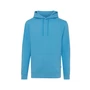Kép 2/19 - Iqoniq Jasper újrahasznosított pamut kapucnis pulóver tranquil blue XXS Unisex
