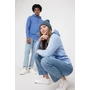 Kép 31/47 - Iqoniq Jasper újrahasznosított pamut kapucnis pulóver sky blue M Unisex
