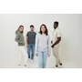Kép 58/77 - Iqoniq Torres újrahaszn. pamut kapucnis pulóver festetlen heather navy M Unisex