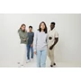 Kép 61/77 - Iqoniq Torres újrahaszn. pamut kapucnis pulóver festetlen heather navy M Unisex