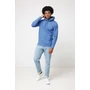 Kép 14/60 - Iqoniq Torres újrahaszn. pamut kapucnis pulóver festetlen heather blue L Unisex