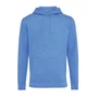 Kép 2/60 - Iqoniq Torres újrahaszn. pamut kapucnis pulóver festetlen heather blue XXL Unisex