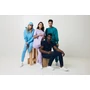 Kép 14/26 - Iqoniq Cooper újrahasznosított pamut szabadidő nadrág tranquil blue L Unisex