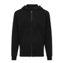 Kép 2/9 - Iqoniq Abisko újrahaszn. pamut cipzáras kapucnis pulóver fekete 5XL Unisex