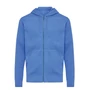 Kép 2/22 - Iqoniq Abisko újrahaszn. pamut cipzáras kapucnis pulóver heather blue L Unisex