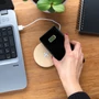 Kép 8/11 - 5W-os vezeték nélküli töltő fából barna  