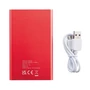 Kép 4/14 - 4000 mAh powerbank piros, fehér  