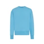 Kép 2/19 - Iqoniq Kruger relaxed újrah. pamut pulóver kerek nyakkivágás tranquil blue L Unisex